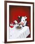 Revenge Is a Dish (Cow)-Luke Chueh-Framed Art Print