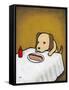 Revenge Is a Dish (Dog)-Luke Chueh-Framed Stretched Canvas