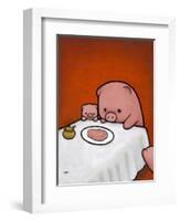 Revenge Is a Dish (Pig)-Luke Chueh-Framed Premium Giclee Print