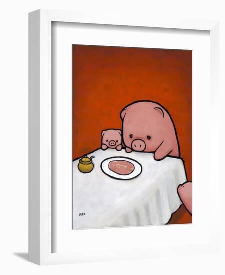 Revenge Is a Dish (Pig)-Luke Chueh-Framed Premium Giclee Print