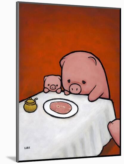 Revenge Is a Dish (Pig)-Luke Chueh-Mounted Premium Giclee Print