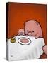 Revenge Is a Dish (Pig)-Luke Chueh-Stretched Canvas