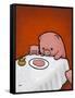 Revenge Is a Dish (Pig)-Luke Chueh-Framed Stretched Canvas
