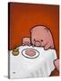 Revenge Is a Dish (Pig)-Luke Chueh-Stretched Canvas