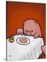 Revenge Is a Dish (Pig)-Luke Chueh-Stretched Canvas