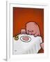 Revenge Is a Dish (Pig)-Luke Chueh-Framed Art Print