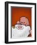 Revenge Is a Dish (Pig)-Luke Chueh-Framed Art Print