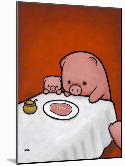 Revenge Is a Dish (Pig)-Luke Chueh-Mounted Art Print