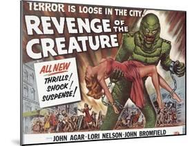 Revenge of the Creature, UK Movie Poster, 1955-null-Mounted Art Print