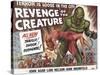 Revenge of the Creature, UK Movie Poster, 1955-null-Stretched Canvas