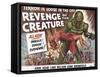 Revenge of the Creature, UK Movie Poster, 1955-null-Framed Stretched Canvas