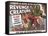 Revenge of the Creature, UK Movie Poster, 1955-null-Framed Stretched Canvas