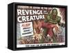 Revenge of the Creature, UK Movie Poster, 1955-null-Framed Stretched Canvas