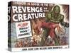 Revenge of the Creature, UK Movie Poster, 1955-null-Stretched Canvas