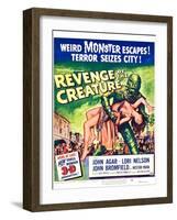 Revenge of the Creature-null-Framed Art Print