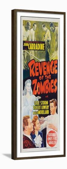 Revenge of the Zombies-null-Framed Art Print