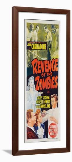 Revenge of the Zombies-null-Framed Art Print