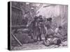 Revenue Cutters Capturing an American Smuggling Vessel-Paul Hardy-Stretched Canvas