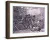 Revenue Cutters Capturing an American Smuggling Vessel-Paul Hardy-Framed Giclee Print