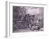 Revenue Cutters Capturing an American Smuggling Vessel-Paul Hardy-Framed Giclee Print