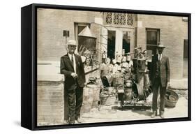 Revenue Men with Confiscated Stills-null-Framed Stretched Canvas