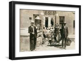 Revenue Men with Confiscated Stills-null-Framed Art Print