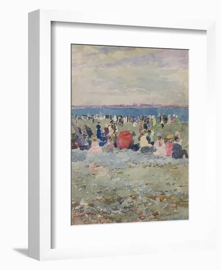 Revere Beach, 1896-Maurice Brazil Prendergast-Framed Giclee Print