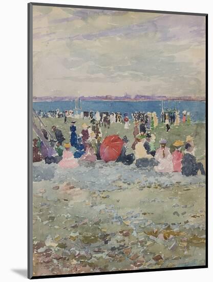 Revere Beach, 1896-Maurice Brazil Prendergast-Mounted Giclee Print