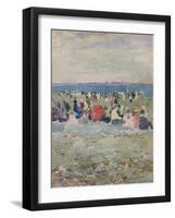 Revere Beach, 1896-Maurice Brazil Prendergast-Framed Giclee Print