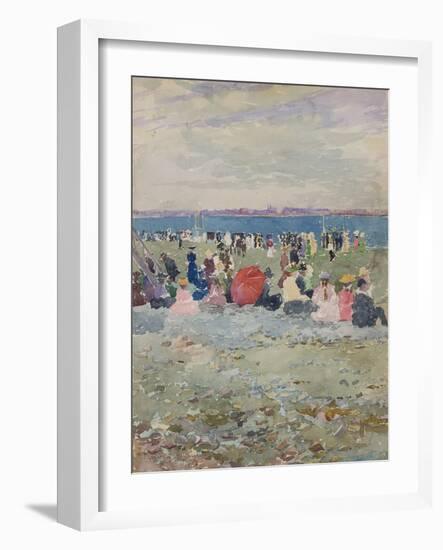 Revere Beach, 1896-Maurice Brazil Prendergast-Framed Giclee Print