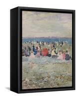 Revere Beach, 1896-Maurice Brazil Prendergast-Framed Stretched Canvas