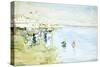 Revere Beach, Boston-Maurice Brazil Prendergast-Stretched Canvas