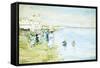 Revere Beach, Boston-Maurice Brazil Prendergast-Framed Stretched Canvas