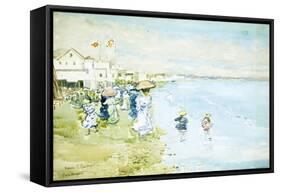 Revere Beach, Boston-Maurice Brazil Prendergast-Framed Stretched Canvas