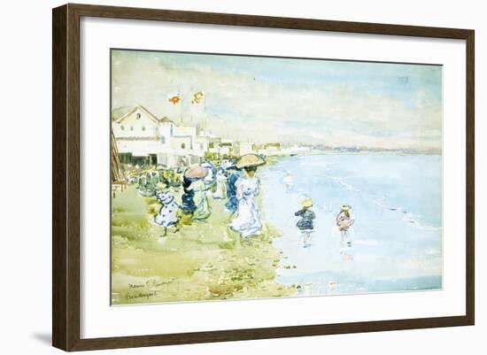 Revere Beach, Boston-Maurice Brazil Prendergast-Framed Giclee Print