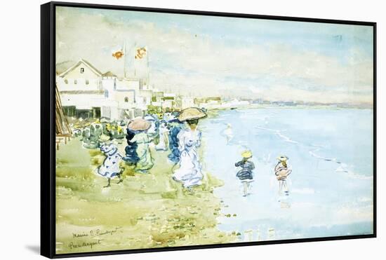 Revere Beach, Boston-Maurice Brazil Prendergast-Framed Stretched Canvas