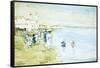 Revere Beach, Boston-Maurice Brazil Prendergast-Framed Stretched Canvas