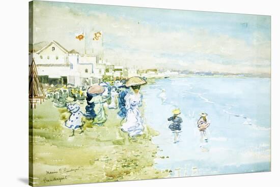 Revere Beach, Boston-Maurice Brazil Prendergast-Stretched Canvas