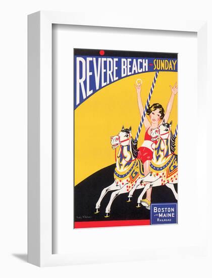 Revere Beach, Sunday-Charles Holmes W^-Framed Art Print