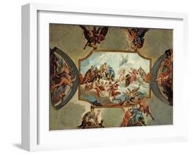 Reverence to Johann Wilhelm, Elector Palatine, 1709-Antonio Bellucci-Framed Giclee Print