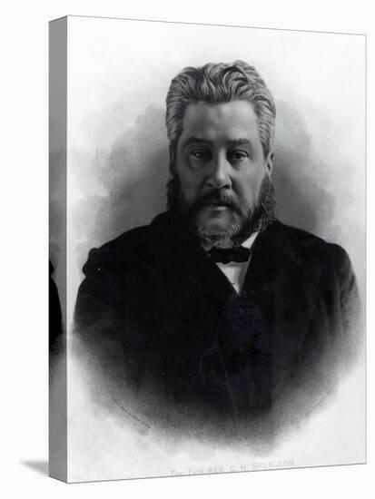 Reverend Charles Haddon Spurgeon, after a Photograph by Elliot and Fry-Elliott & Fry Studio-Stretched Canvas