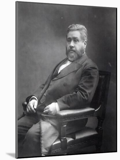 Reverend Charles Haddon Spurgeon-Elliott & Fry Studio-Mounted Giclee Print