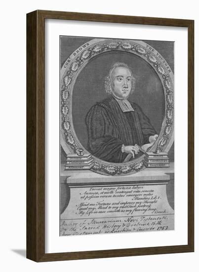 Reverend Christopher Brown the Younger, c18th century-null-Framed Giclee Print