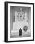 Reverend Daniel Wahl Praying at Lincoln Memorial-Paul Schutzer-Framed Photographic Print