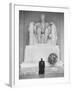 Reverend Daniel Wahl Praying at Lincoln Memorial-Paul Schutzer-Framed Photographic Print