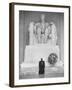 Reverend Daniel Wahl Praying at Lincoln Memorial-Paul Schutzer-Framed Photographic Print