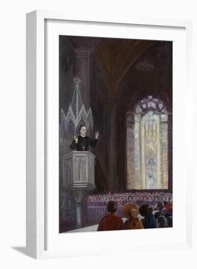 Reverend Hecker and the Intellectual Revival-Vittorio Bianchini-Framed Giclee Print