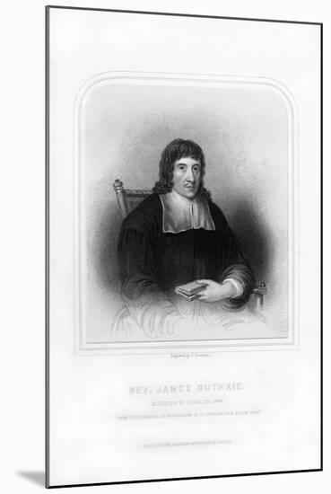 Reverend James Guthrie, Minister of Stirling, 1661-S Freeman-Mounted Giclee Print