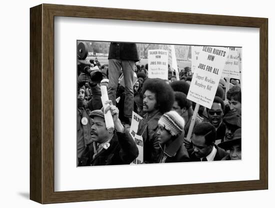 Reverend Jesse Jackson's march for jobs at the White House, 1975-Thomas J. O'halloran-Framed Photographic Print