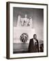 Reverend Martin Luther King Jr. at Lincoln Memorial-Paul Schutzer-Framed Premium Photographic Print
